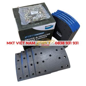 Má phanh tán sau FVM 220x16x191mm Bendix Thái Lan