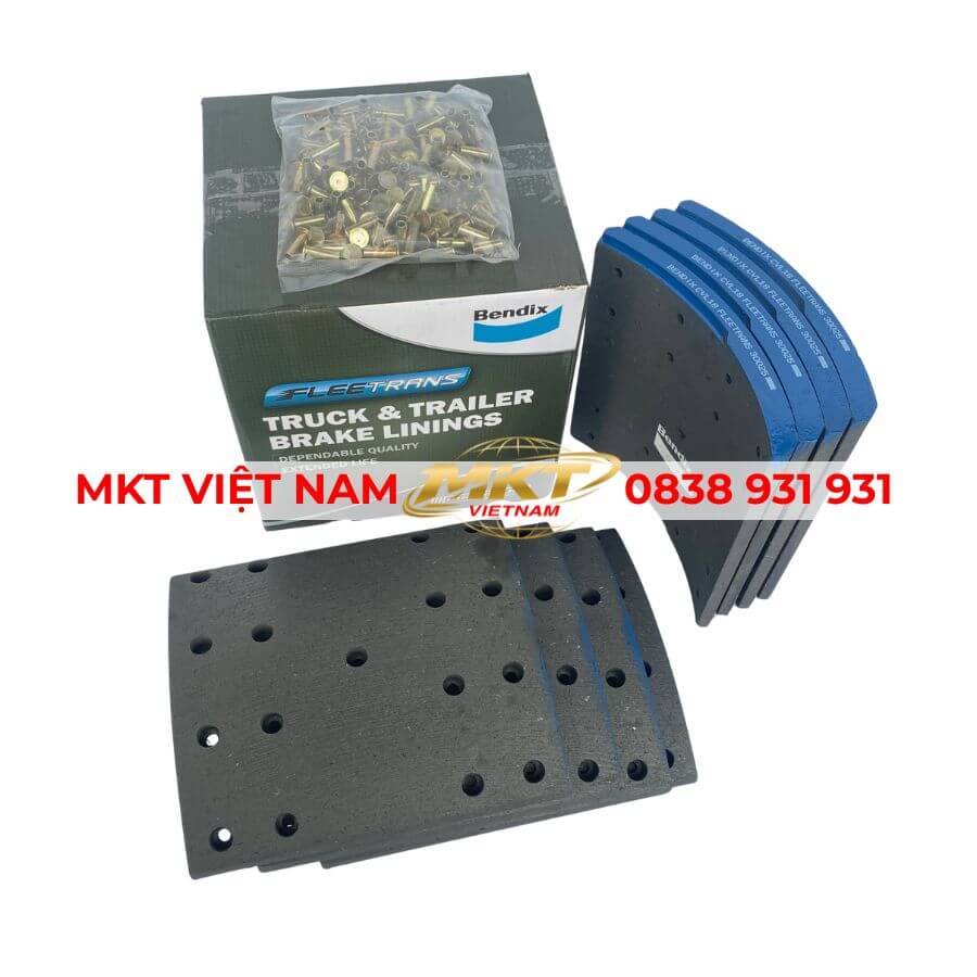 Má phanh tán trước FVM 160x16x190mm Bendix Thái Lan