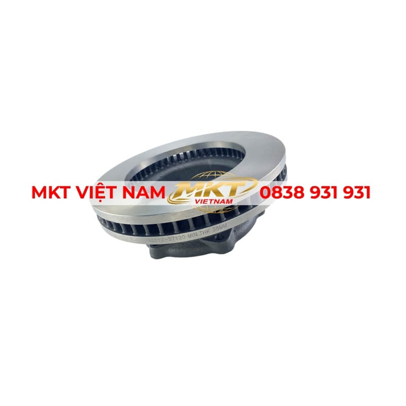 đĩa phanh trước thay thế cho hino 300 dutro 1.9-5 tấn