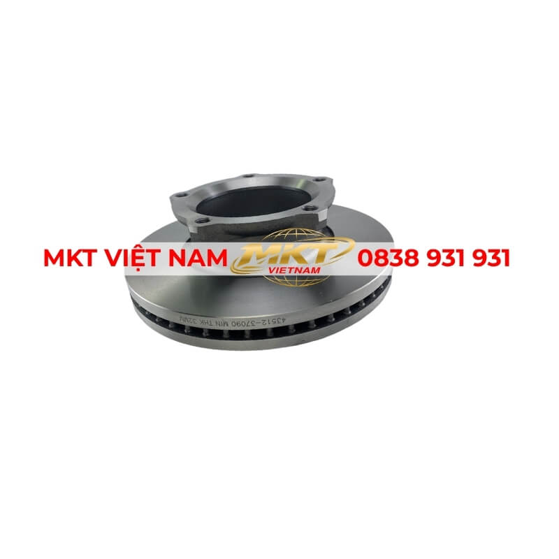 đĩa phanh trước thay thế cho hino 300 dutro 1.9-5 tấn