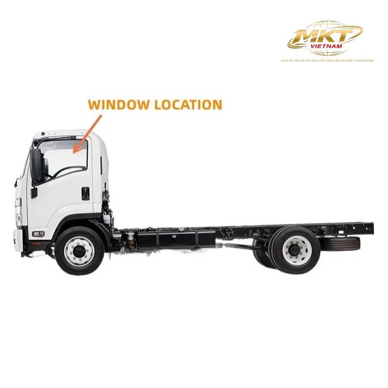 Đặc điểm kính cửa xe tải Isuzu